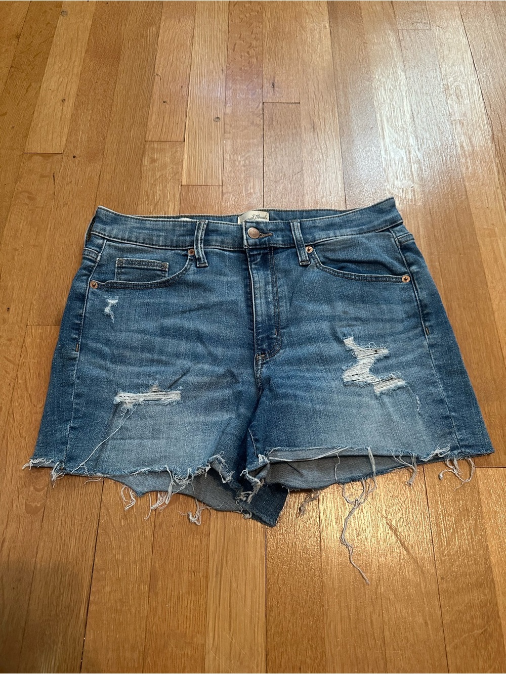 Universal Thread Distressed Blue Denim Cutoff Shorts